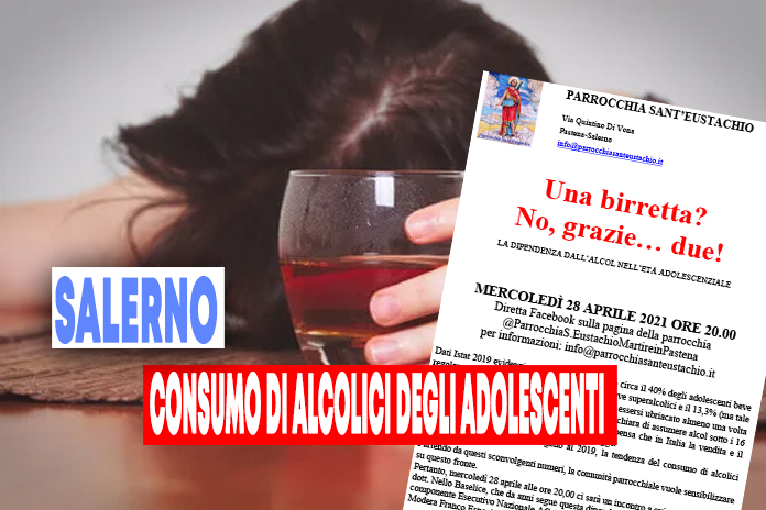 Salerno. dipendenza dall’alcol nell’età adolescenziale
