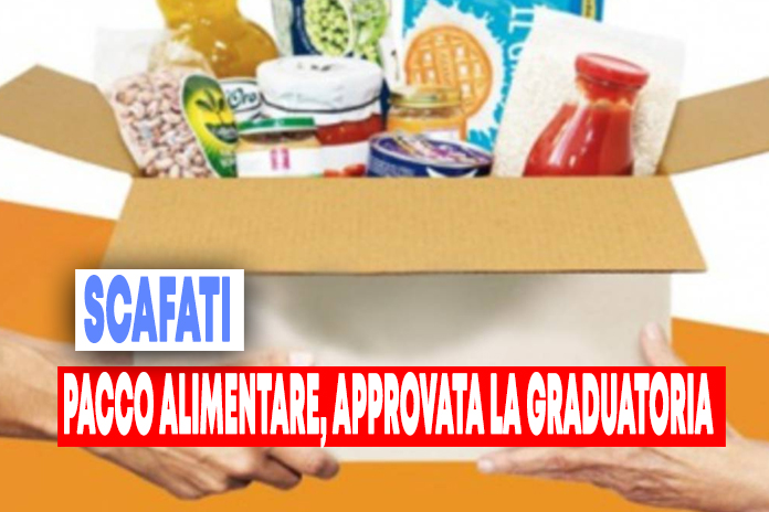 Pacco alimentare 2021, approvata la graduatoria definitiva dei beneficiari