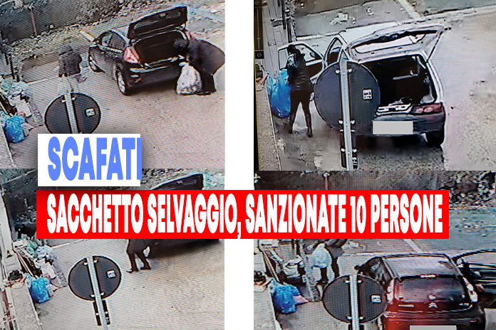 Rifiuti. Sanzionati 10 furbetti del “sacchetto selvaggio”