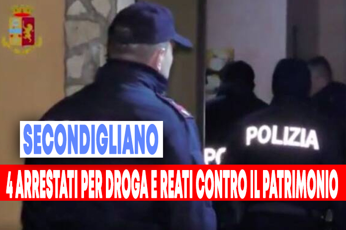 Secondigliano: droga e reati contro il patrimonio, 4 membri del clan in manette