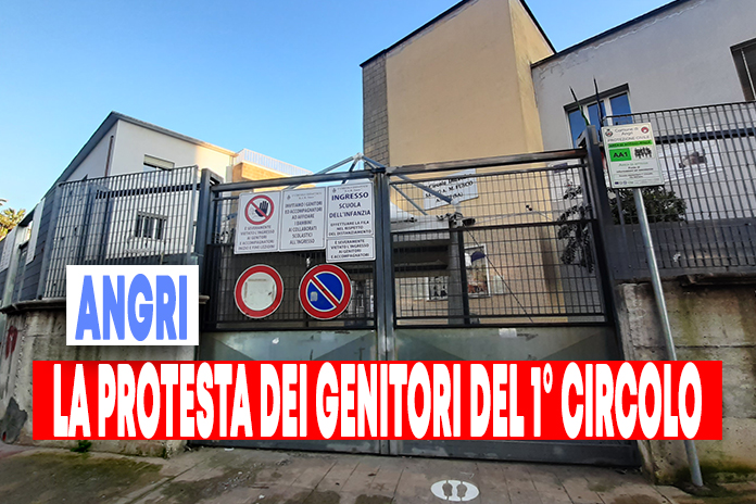 Angri. La protesta dei genitori del 1° Circolo Fusco