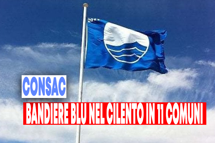 Bandiere blu nel Cilento, il record di Consac: depura l’acqua in 11 comuni “vincitori”