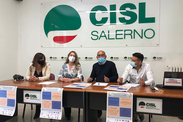 Al via lo “Sportello gratuito di ascolto psicologico e ri-educazione al contatto: Cisl Salerno e le associazioni in campo