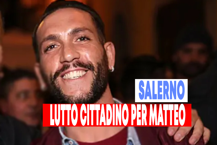 Salerno. Lutto cittadino per la morte di Matteo Leone