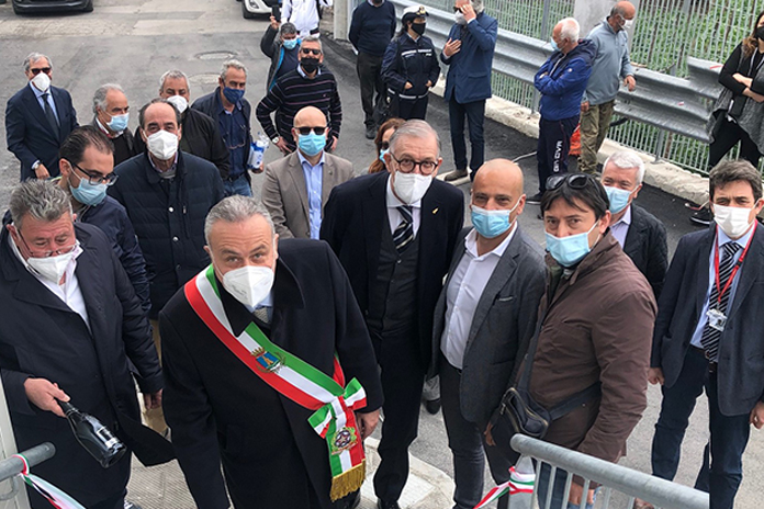 RFI consegna al Comune di Scafati la passerella pedonale di via Salice