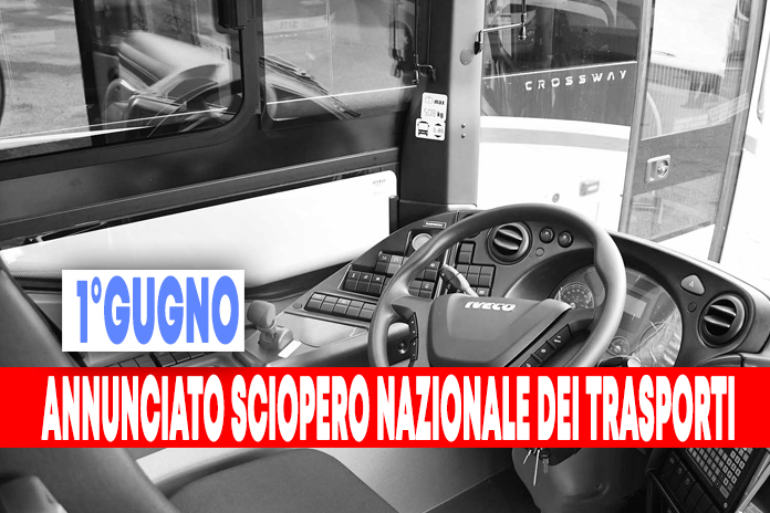 Sciopero Nazionale dei Trasporti martedì 1° giugno