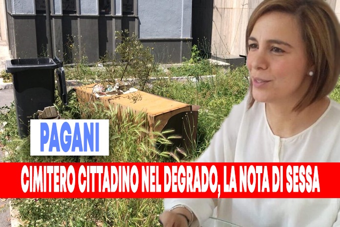 Pagani. Cimitero cittadino in degrado, la nota di Sessa