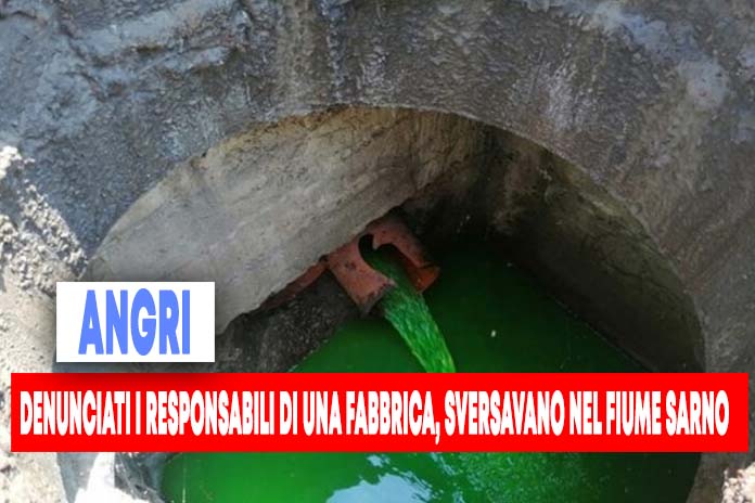 Angri. Scarichi abusivi di una fabbrica finivano nel fiume Sarno: denunciati i responsabili
