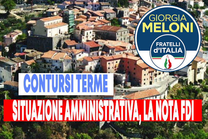 Contursi Terme: situazione amministrativa, la precisazione di Fratelli d’Italia