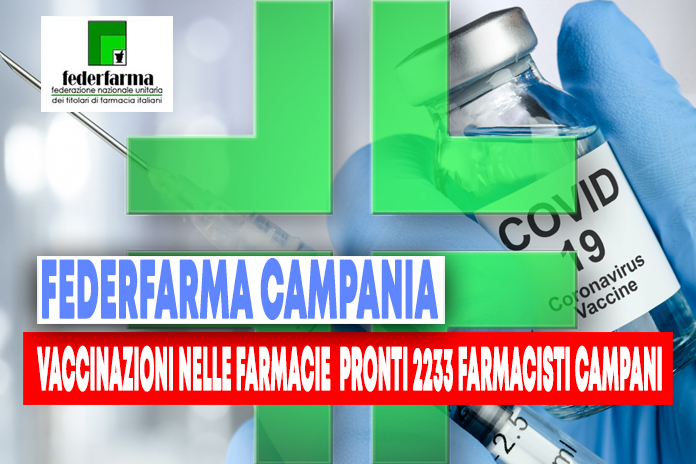 Vaccinazione nelle farmacie. “2233 farmacisti campani, restano ancora con le siringhe scariche”