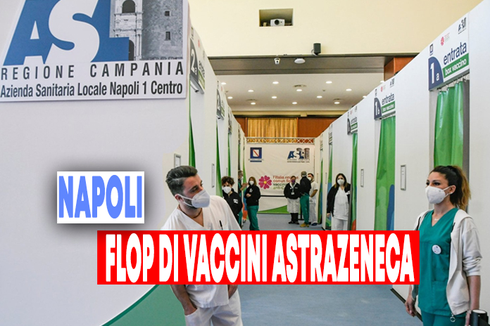 Napoli. Vaccini Astrazeneca, su 3850 si presentano in 335