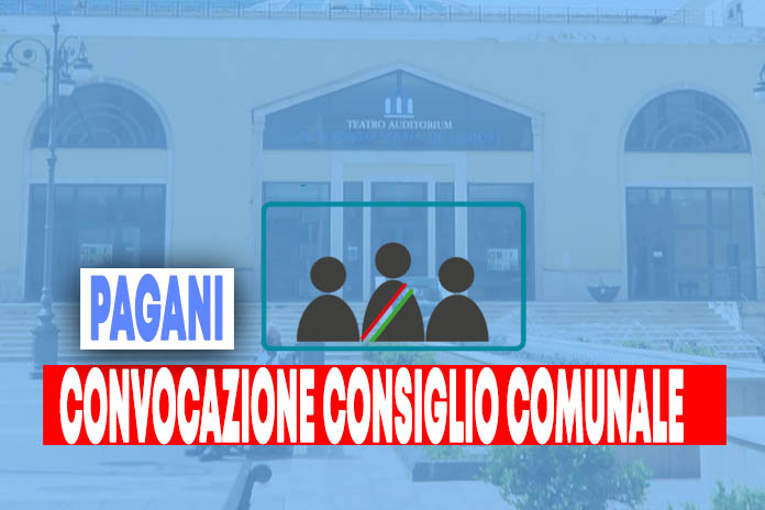 Pagani. Convocato il Consiglio comunale, mercoledì ore 10.00