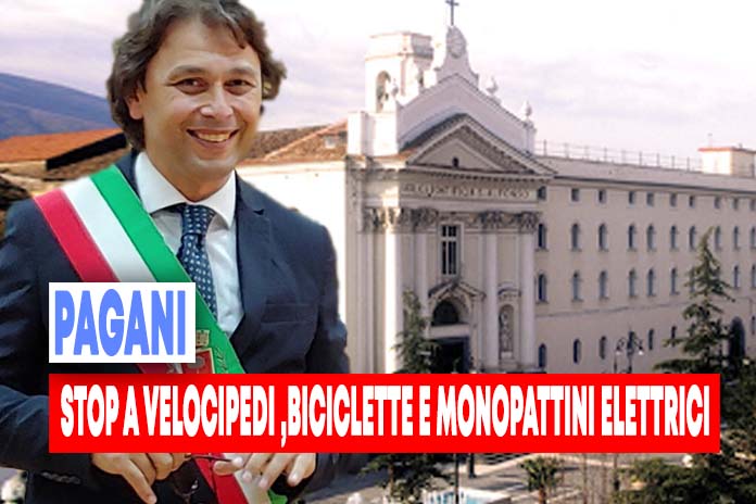 Pagani. biciclette e monopattini elettrici stop