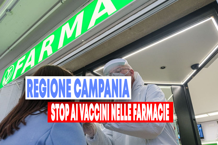 ‘Convenzione sospesa’, stop ai vaccini nelle farmacie della Regione Campania