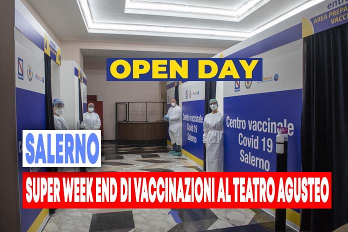 Salerno. “Open Day” vaccinazioni, venerdì, sabato e domenica