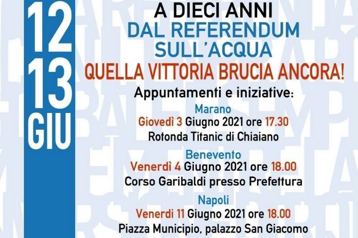 Acqua pubblica. A 10 anni dai Referendum continua l’impegno dei comitati
