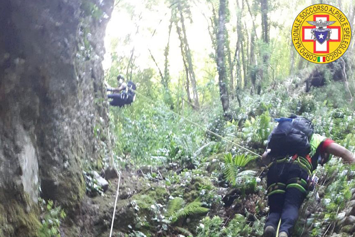 CNSAS: Ritrovato l’uomo disperso nella serata di ieri, era scivolato in un canalone