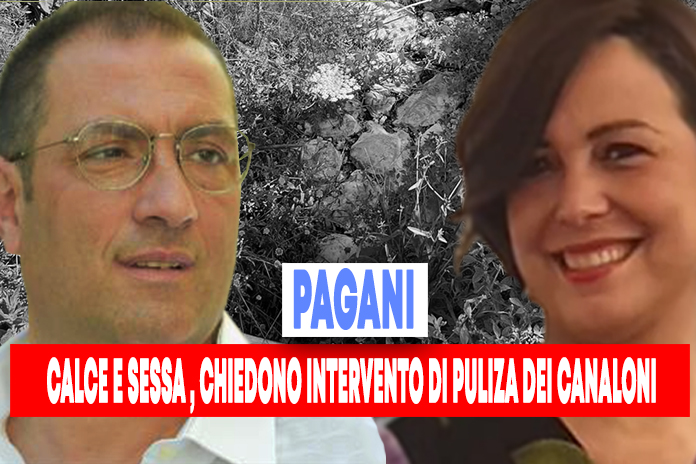 Pagani. Calce e Sessa scrivono al Commissario del Consorzio di Bonifica della pulizia dei canaloni