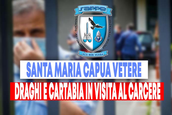 Carcere Santa Maria Capua Vetere, il premier Draghi e Cartabia visitano insieme il penitenziario
