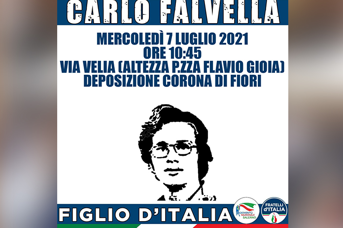 Gioventù Nazionale e Fratelli d’Italia ricordano Carlo Falvella