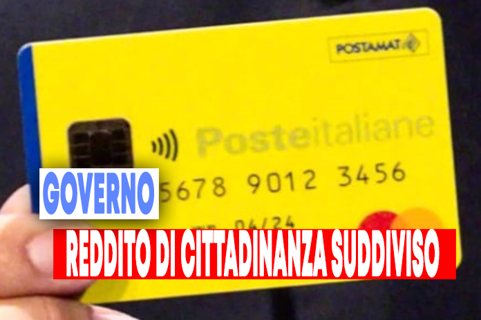 Reddito di cittadinanza suddiviso: modalità di erogazione e limiti al prelievo di contanti