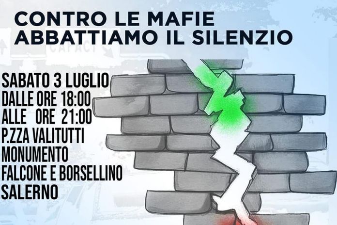 FdI. In piazza contro le mafie: onda tricolore a Salerno