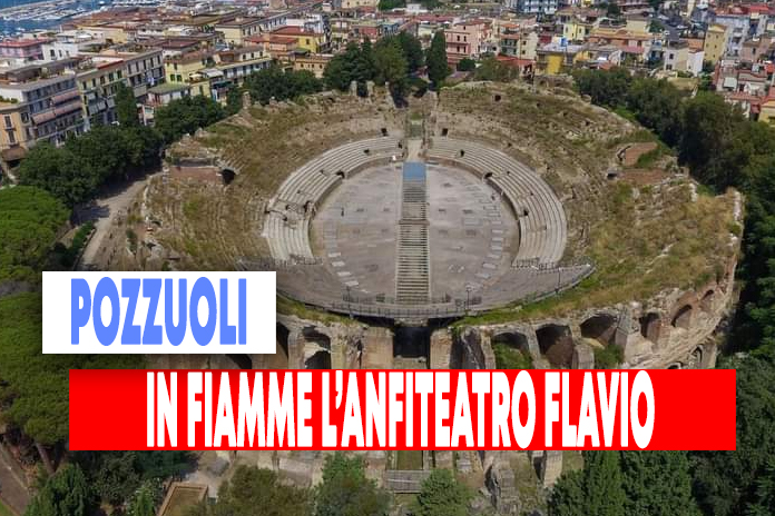 Pozzuoli. L’Anfiteatro Flavio in fiamme