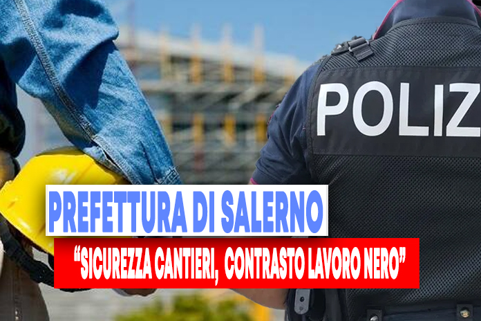 Salerno: in Prefettura accordo per la sicurezza nei cantieri e contrasto al lavoro nero