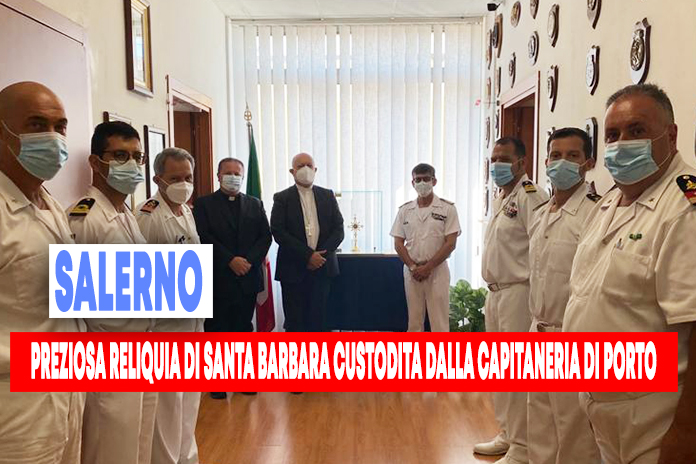 Salerno, preziosa reliquia di Santa Barbara custodita dalla capitaneria di porto