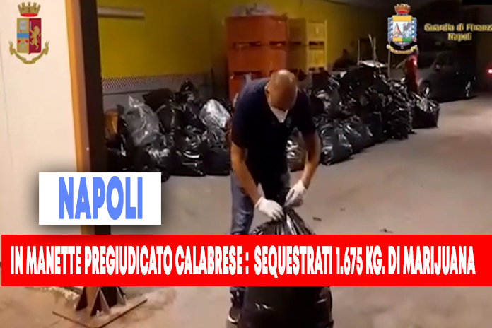 1.675 Kg. di marijuana sequestrata dalla Polizia e Guardia di Finanza: in manette pregiudicato 48enne