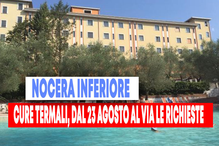 Nocera Inferiore. Cure Termali, dal 23 Agosto è possibile inoltrare le richieste