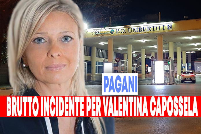 Pagani. Incidente frontale per l’ex Consigliere Comunale e Assessore Valentina Capossela