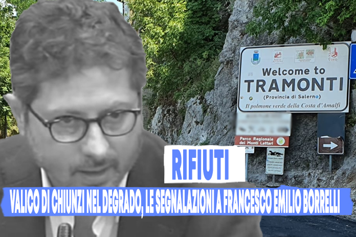 Valico di Chiunzi: discarica di deposito e materiale da risulta. La segnalazione al Consigliere Borrelli: il video e le foto