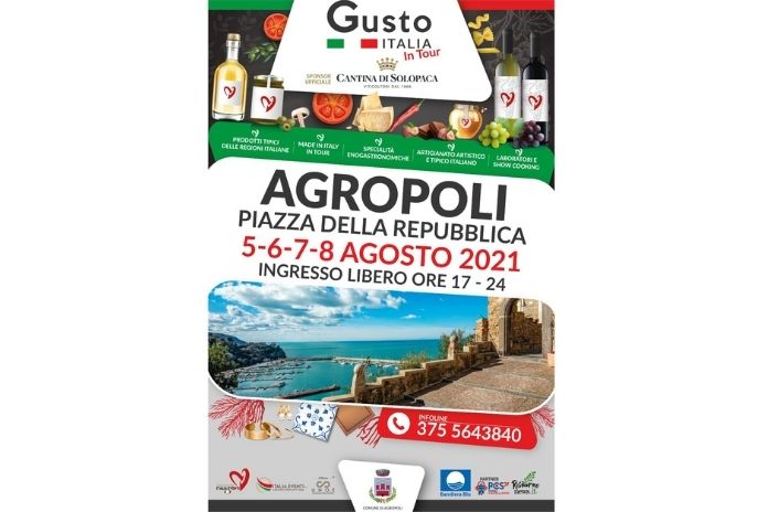 Eventi. Gusto Italia in tour sbarca ad Agropoli dal 5 all’8 Agosto