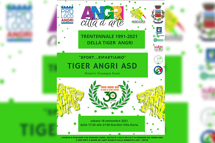 Angri Città d’Arte. Questa sera in scena l’ASD Tiger con l’evento “Sport…RiparTiamo”