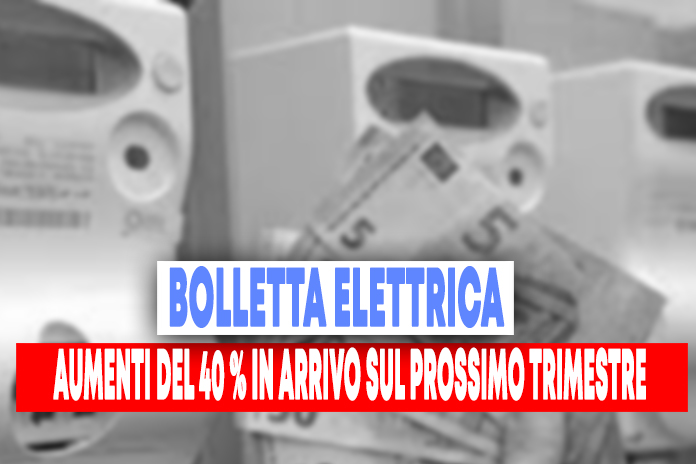 Bolletta elettrica, Cingolani: “Aumento del 40% nel prossimo trimestre”