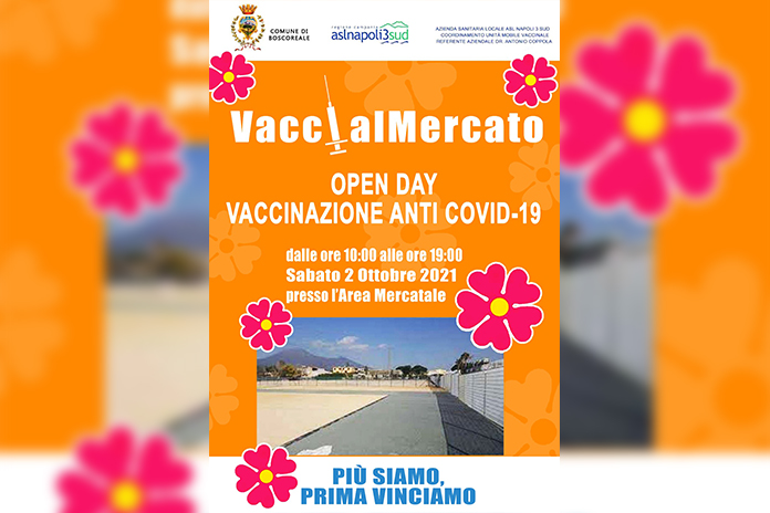 Boscoreale. Sabato 2 ottobre “Open Day Vaccinale”