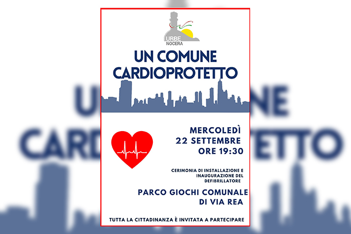 Cerimonia di installazione del defibrillatore – Parco Giochi Comunale