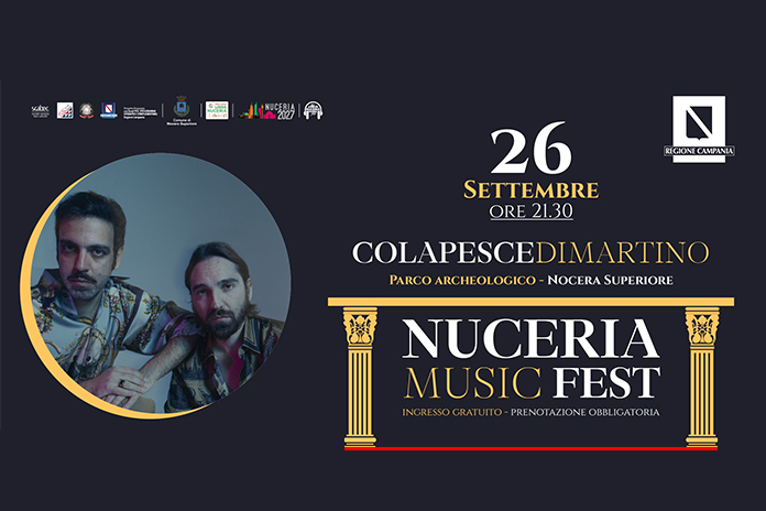 Di Martino – Colapesce in concerto a Nocera Superiore per il “Nuceria Music Fest”