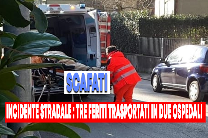 Incidente stradale a Scafati, 3 feriti trasportati a Nocera Inferiore e Sarno