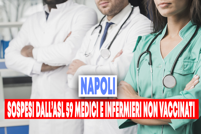 Napoli. Sospesi 59 oeratori sanitari