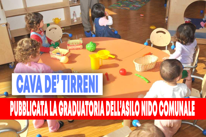 Piano di Zona: pubblicata la graduatoria delle iscrizioni all’asilo nido Carillo di Cava