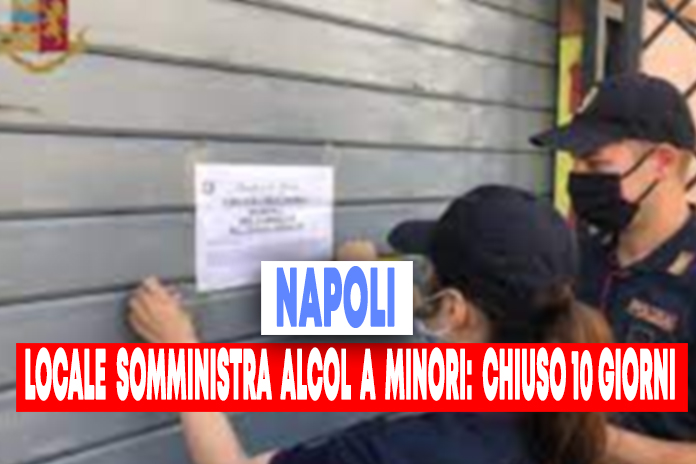 Somministra alcolici a minori. Bar chiuso per 10 giorni