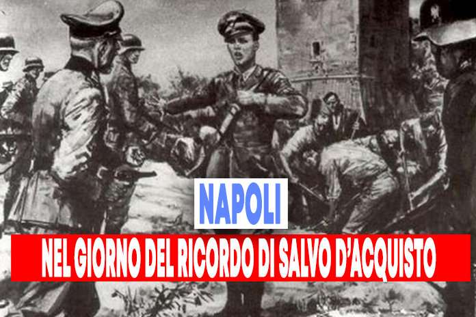 Napoli. 78 anni fa l’eroismo del vice brigadiere Salvo D’Acquisto che salvò 22 anime innocenti dai proiettili nazisti
