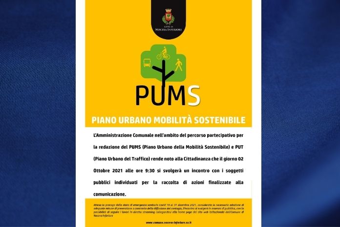 Nocera Inferiore. Due incontri per discutere del Piano Urbano della Mobilità sostenibile e del Piano Urbano del Traffico