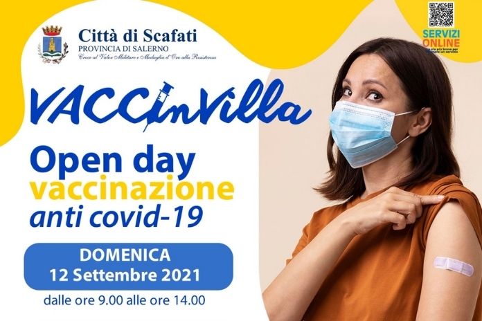 Scafati. “VaccinVilla”: Domenica 12 settembre open day Pfizer a Palazzo Meyer