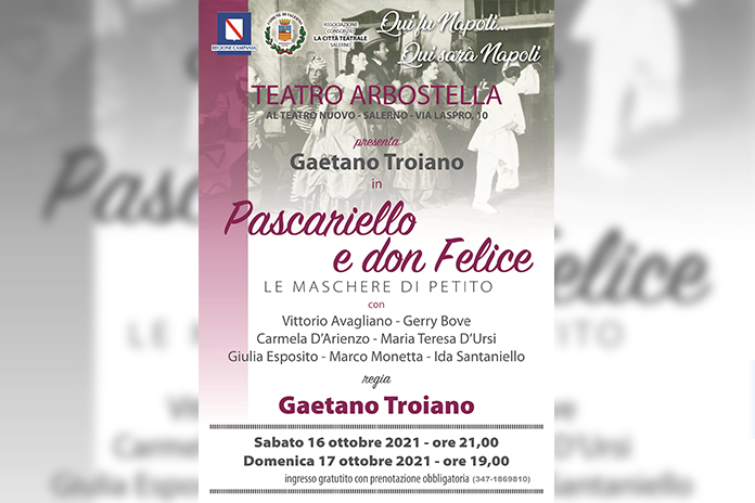 Al Teatro Arbostella si “rispolvera” la comicità di Petito nella rassegna “Qui fu Napoli… qui sarà Napoli”