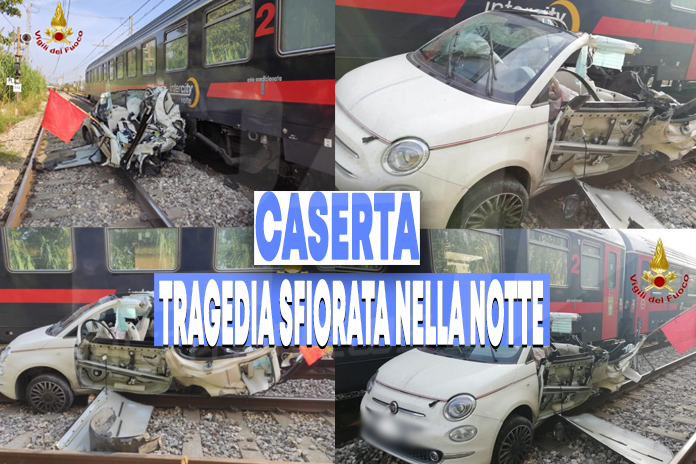 Maddaloni, auto travolta da treno al passaggio a livello: illese le occupanti