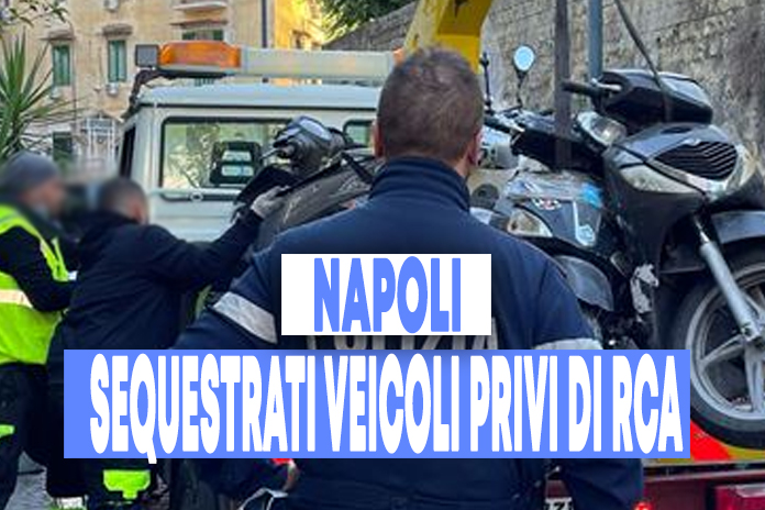 Napoli “Sanità”: sequestrati 58 veicoli privi di RCA