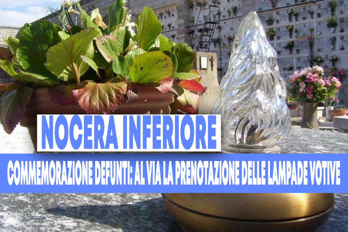 Nocera Inferiore, commemorazione defunti: lunedì 18 al via la prenotazione delle lampade votive